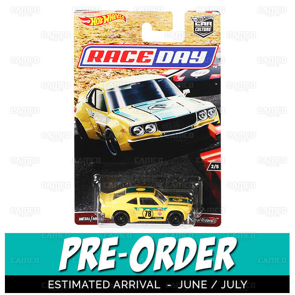 Mazda RX3 - RACE DAY - 2017 Hot Wheels Car Culture J Case Assortment DJF77-956J