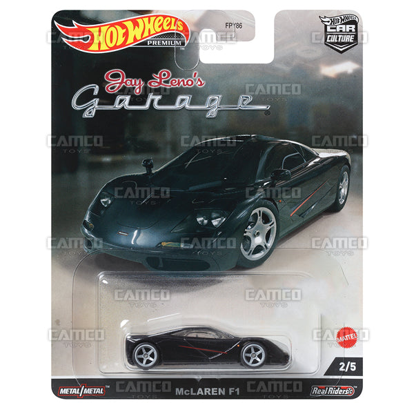 McLaren F1 #2 black - 2022 Hot Wheels Premium Car Culture Jay Leno&#39;s Garage Case N Assortment FPY86-957N by Mattel.