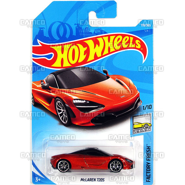 McLaren 720S #178 orange - 2018 Hot Wheels Basic Mainline H Case Assortment C4982 by Mattel.