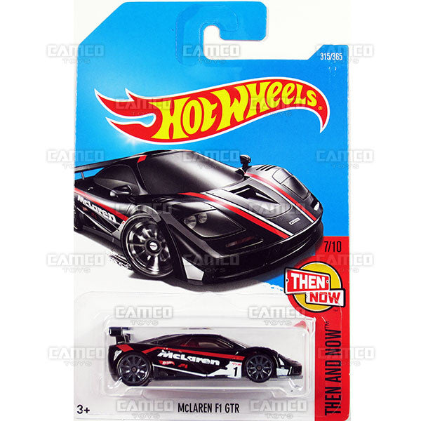 McLaren F1 GTR #315 black (Now and Then) - from 2017 Hot Wheels basic mainline N case Worldwide assortment C4982 by Mattel