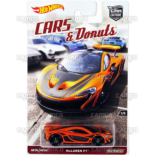 McLaren P1 ( Cars & Donuts) - 2017 Hot Wheels Car Culture L Case Assortment DJF77-956L by Mattel.