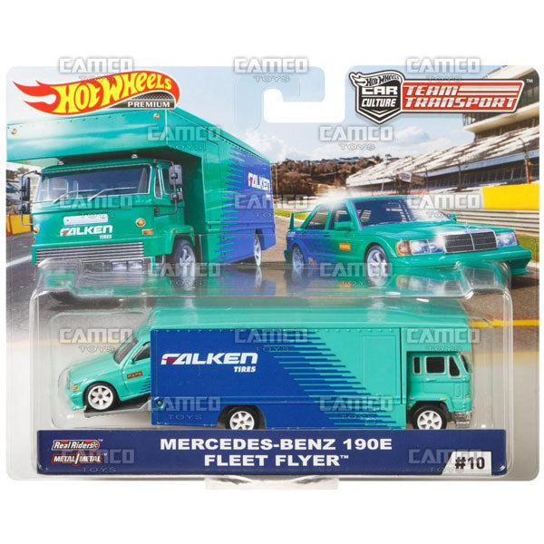 Mercedes-Benz 190E Fleet Flyer (Falken) - 2019 Hot Wheels Car Culture Team Transport D Case Assortment FLF56-956D by Mattel.