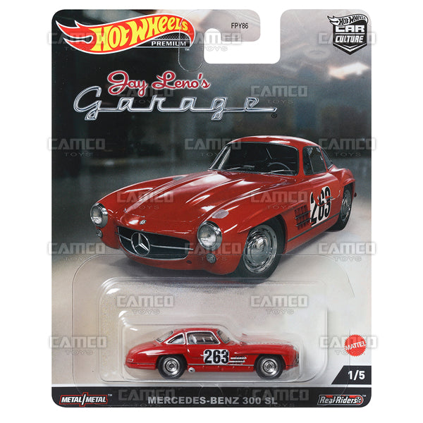 Mercedes-Benz 300 SL #1 red - 2022 Hot Wheels Premium Car Culture Jay Leno's Garage Case N Assortment FPY86-957N by Mattel.