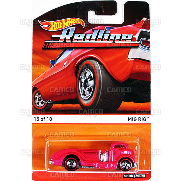Mig Rig - 2015 Hot Wheels Heritage F Case (Redline) Assortment BDP91-956F by Mattel.