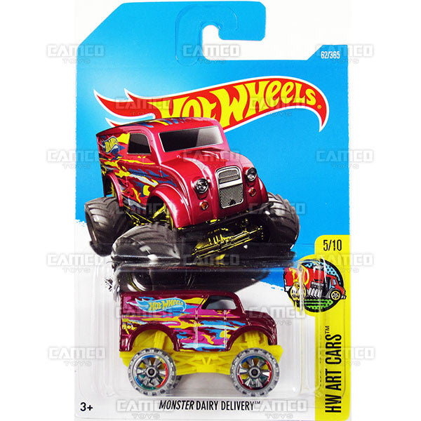 Monster Dairy Delivery #62 purple (HW Art Cars) - from 2017 Hot Wheels basic mainline C case Worldwide assortment C4982 by Mattel.