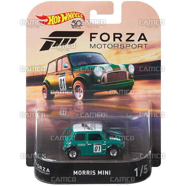 Morris Mini - 2018 Hot Wheels Retro Replica Entertainment J Case FORZA MOTORSPORT assortment DMC55-956J by Mattel.