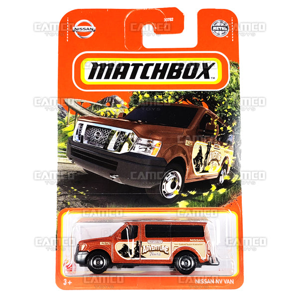 Nissan NV Van #1 brown - 2022 Matchbox Basic Case Assortment 30782 by Mattel.