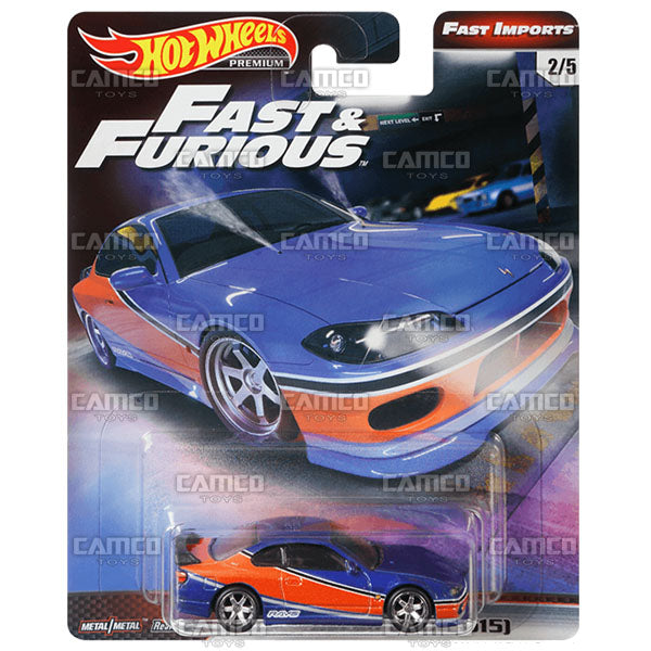 Nissan Silvia (S15) - 2019 Hot Wheels Premium Fast &amp; Furious Fast Imports A Case Assortment GBW75-956A By Mattel.