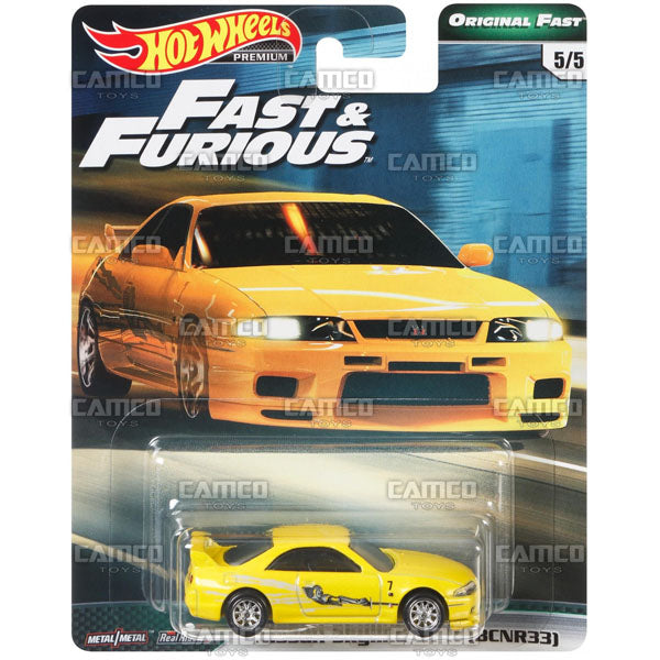 Nissan Skyline GT-R (BCNR33) Original Fast - 2019 Hot Wheels Premium Fast & Furious B Case Assortment GBW75-956B by Mattel.