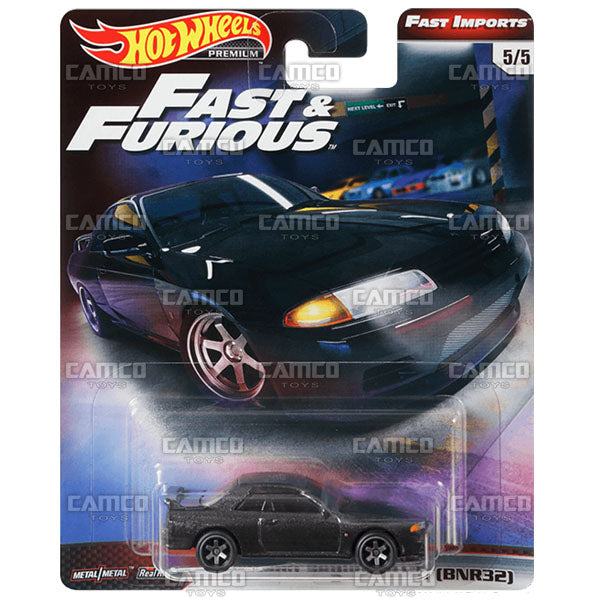 Nissan Skyline GT-R (BNR32) - 2019 Hot Wheels Premium Fast & Furious Fast Imports A Case Assortment GBW75-956A By Mattel.