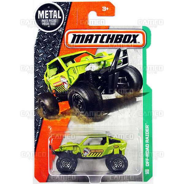 Off-Road Raider #109 green - from 2017 Matchbox Basic B Case Assortment 30782 by Mattel.