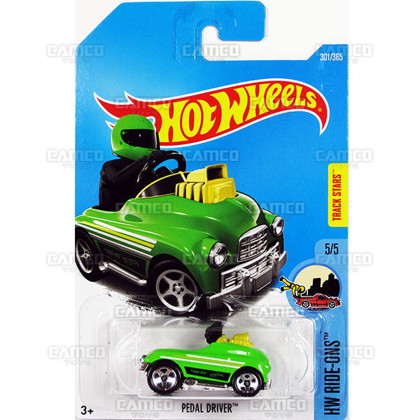 Pedal Driver #301 green HW Ride-Ons - 2017 Hot Wheels Basic Mainline N Case C4982 by Mattel
