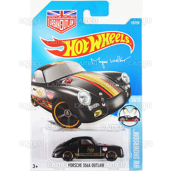 Porsche 356A Outlaw #120 Black Magnus Walker - 2016 Hot Wheels Mainline C Case WorldWide Assortment C4982