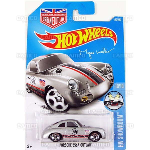 Porsche 356A Outlaw #120 silver - 2016 Hot Wheels Basic Mainline Case WorldWide Assortment C4982