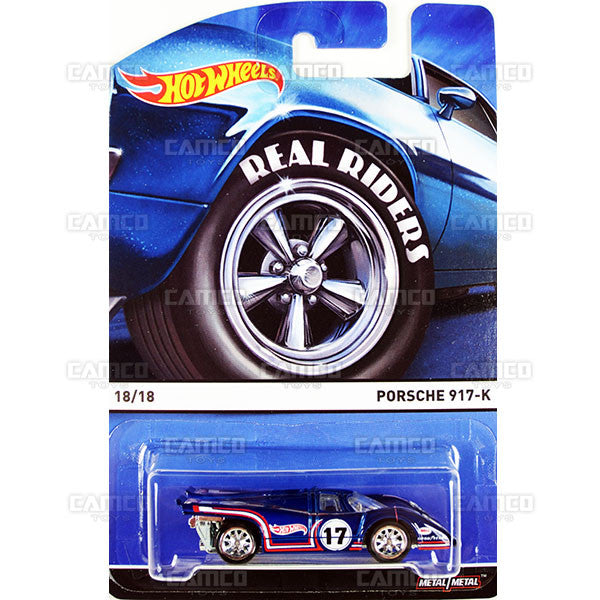 Porsche 917-K - 2015 Hot Wheels Heritage E Case (Real Riders) Assortment BDP91-956E by Mattel.