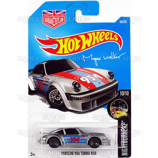 Porsche 934 Turbo RSR #68 silver Magnus Walker (Night Burnerz) - from 2017 Hot Wheels basic mainline C case Worldwide assortment C4982 by Mattel.