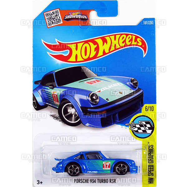 Porsche 934 Turbo RSR #181 blue (Falken) - from 2016 Hot Wheels Basic Case Worldwide Assortment C4982 by Mattel.