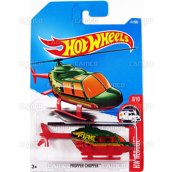 Propper Chopper #41 green - from 2017 Hot Wheels basic mainline C case Worldwide assortment C4982 by Mattel.