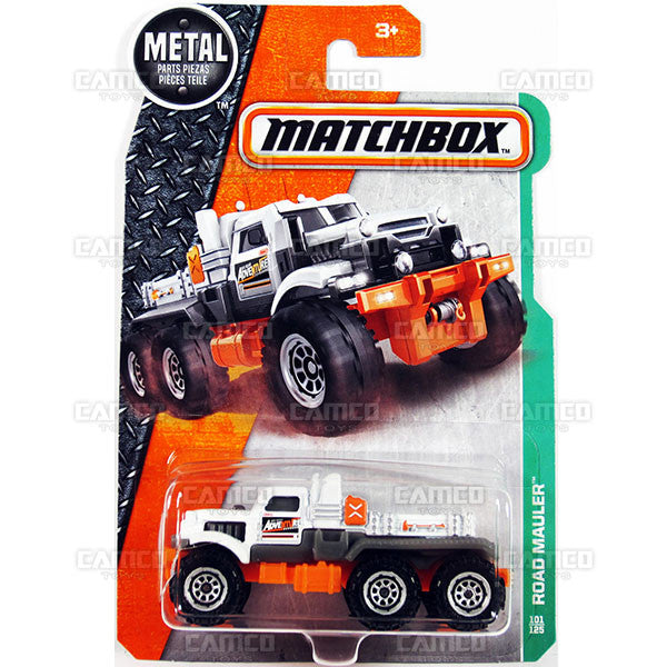 Road Mauler #101 white - from 2017 Matchbox Basic A Case Assortment 30782 by Mattel.