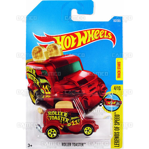 Roller Toaster #167 red (Legends of Speed) - 2017 Hot Wheels basic mainline H case Worldwide assortment C4982 by Mattel