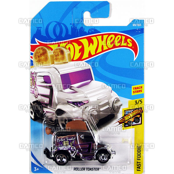 Roller Toaster #69 chrome (Fast Foodie) - 2018 Hot Wheels Basic Mainline C Case Assortment C4982 by Mattel.