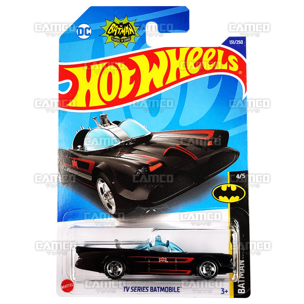 TV Series Batmobile #131 black - Batman Classic TV Series - 2022 Hot Wheels Basic Mainline 1:64 Case Assortment C4982 by Mattel