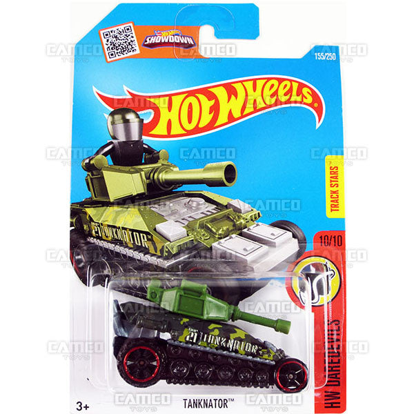 Tanknator #155 Green - 2016 Hot Wheels Basic Mainline G Case WorldWide Assortment C4982