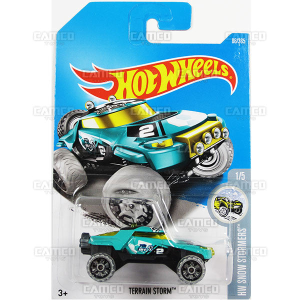 Terrain Storm #86 teal - from 2017 Hot Wheels basic mainline D case Worldwide assortment C4982 by Mattel.