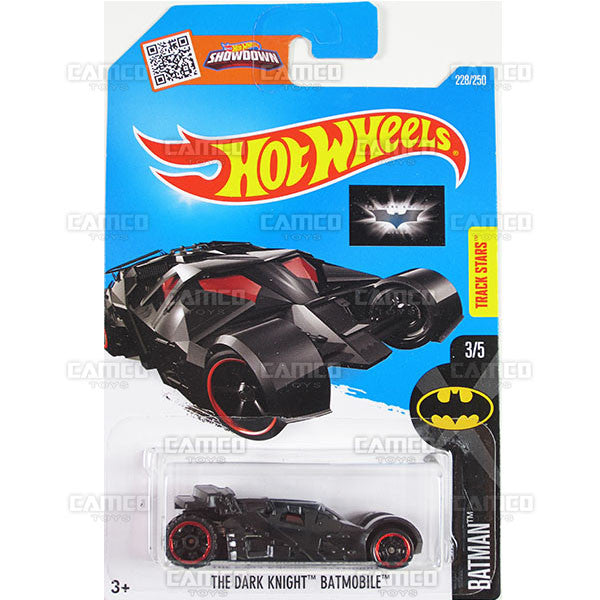 The Dark Knight Batmobile #228 (Batman) - 2016 Hot Wheels Basic Case  assortment C4982 - Camco Toys