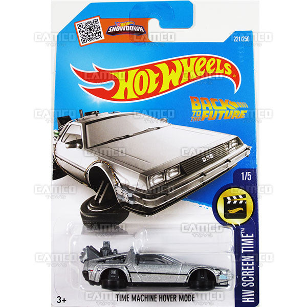 Time Machine Hover Mode #221 Back to the Future (HW Screen Time) - from 2016 Hot Wheels Basic Case Worldwide Assortment C4982 by Mattel.