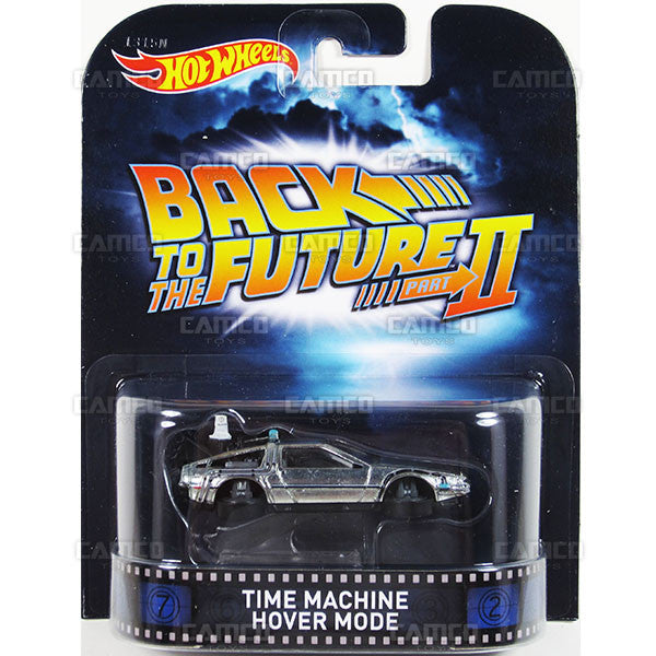 TIME MACHINE HOVER MODE (Back to the Future 2) - 2015 Hot Wheels Retro Entertainment H Case BDT77-996H by Mattel