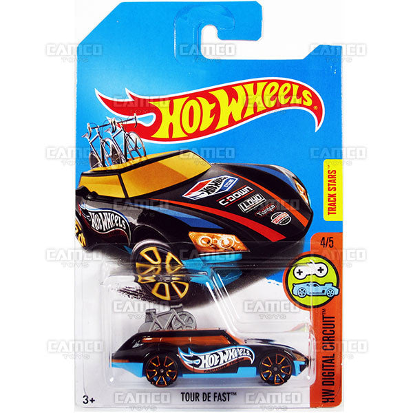 Tour De Fast black - 2017 Hot Wheels basic mainline J case Worldwide assortment C4982 by Mattel