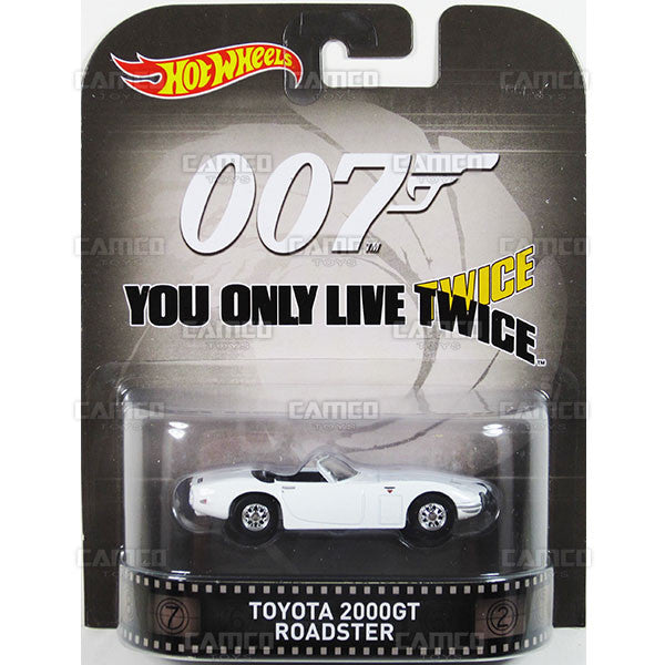 TOYOTA 2000GT ROADSTER (James Bond 007) - 2015 Hot Wheels Retro Entertainment H Case BDT77-996H by Mattel