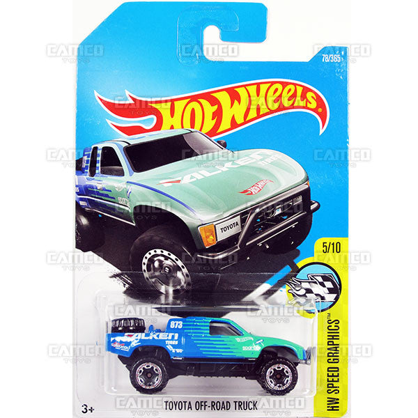 Toyota Off-Road Truck #78 Falken (HW Speed Graphics) - from 2017 Hot Wheels basic mainline D case Worldwide assortment C4982 by Mattel.