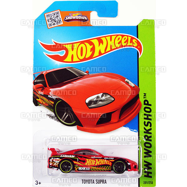 Toyota Supra #201 red (HW Workshop) - 2015 Hot Wheels Basic Mainline C4982