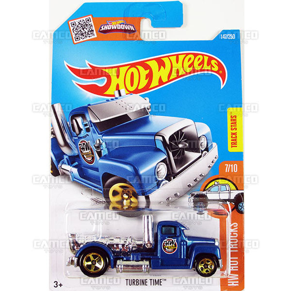 Turbine Time  #147 blue - 2016 Hot Wheels Basic Mainline Case WorldWide Assortment C4982