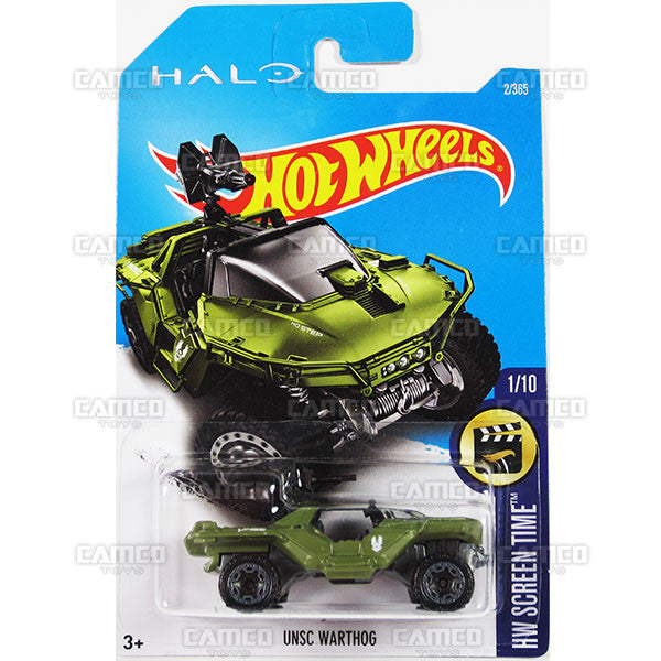 UNSC Warthog #2 green HALO (HW Screen Time) - from 2017 Hot Wheels basic mainline A case Worldwide assortment C4982 by Mattel.