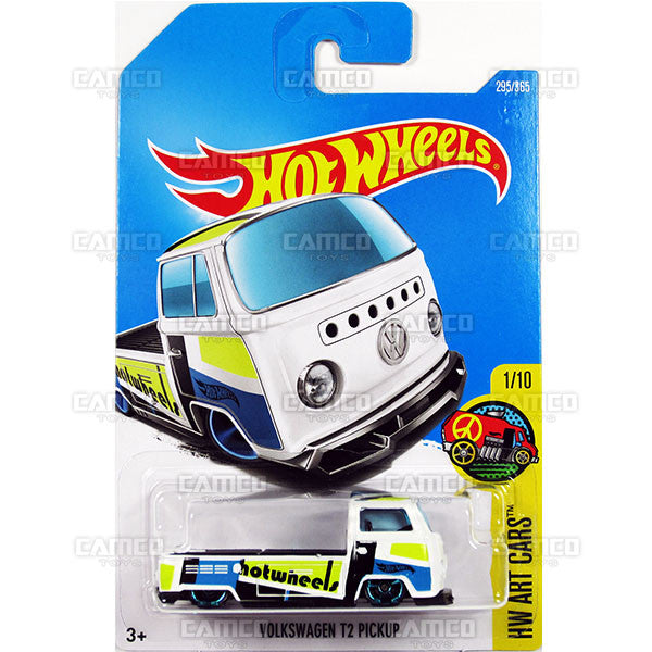 Volkswagen T2 Pickup #295 white HW Art Cars - 2017 Hot Wheels Basic Mainline N Case C4982 by Mattel